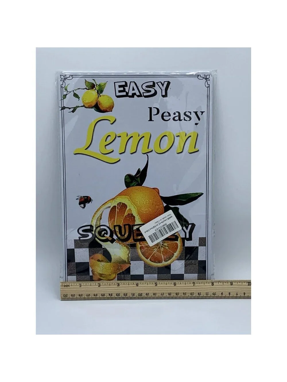 Easy Peasy LEMON Squeezy Tin Sign 8